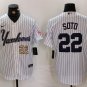 Men's Juan Soto #22 New York Yankees Home Player Jersey White Christmas Gift