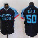 Mookie Betts #50 National League 2024 All-Star Game Limited Player Jersey Navy Christmas Gift
