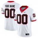 Custom Name & Number for Georgia Bulldogs Football Jersey White Christmas Gift
