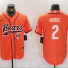 D.J. Moore #2 Chicago Bears Stitched Jersey Orange Christmas Gift