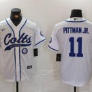 Indiana Nights Michael Pittman Jr. #11 Indianapolis Colts Stitched Jersey White Christmas Gift