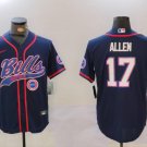 Josh Allen #17 Buffalo Bills Stitched Jersey Royal Christmas Gift