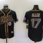 Josh Allen #17 Buffalo Bills Stitched Jersey Black Christmas Gift