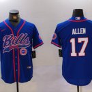 Josh Allen #17 Buffalo Bills Stitched Jersey Royal Fans Christmas Gift