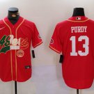 Brock Purdy #13 San Francisco 49ers Stitched Jersey Scarlet Fans Christmas Gift