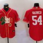 Fred Warner #54 San Francisco 49ers Stitched Jersey Scarlet Fans Christmas Gift