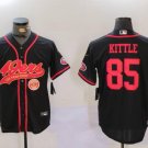George Kittle #85 San Francisco 49ers Stitched Jersey Black Christmas Gift
