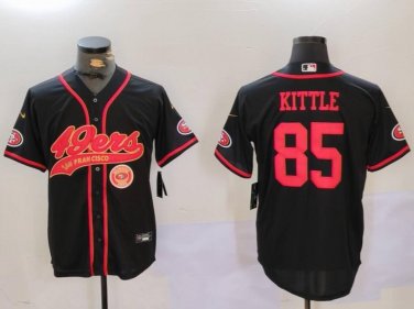 George Kittle #85 San Francisco 49ers Stitched Jersey Black Christmas Gift