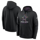 Men's Dallas Cowboys 2024 Crucial Catch Club Pullover Hoodie Black Christmas Gift