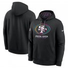 Men's San Francisco 49ers 2024 Crucial Catch Club Pullover Hoodie Black Christmas Gift