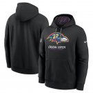 Men's Baltimore Ravens 2024 Crucial Catch Club Pullover Hoodie Black Christmas Gift