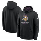 Men's Minnesota Vikings 2024 Crucial Catch Club Pullover Hoodie Black Christmas Gift