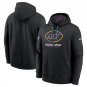 Men's New York Jets 2024 Crucial Catch Club Pullover Hoodie Black Christmas Gift