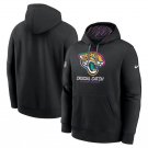 Men's Jacksonville Jaguars 2024 Crucial Catch Club Pullover Hoodie Black Christmas Gift