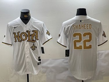 Rashid Shaheed #22 New Orleans Saints Stitched Jersey White Christmas Gift