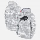 Men's Buffalo Bills 2024 Salute to Service Club Fleece Pullover Hoodie Arctic Camo Gift