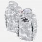 Men's Baltimore Ravens 2024 Salute to Service Club Fleece Pullover Hoodie Arctic Camo Gift