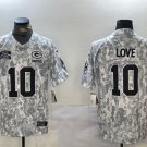 Jordan Love #10 Green Bay Packers 2024 Salute to Service Limited Jersey Arctic Camo Christmas Gift