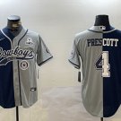 Dak Prescott #4 Dallas Cowboys Stitched Jersey Gray & Navy Christmas Gift