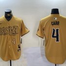 Derek Carr #4 New Orleans Saints Stitched Jersey Yellow Christmas Gift