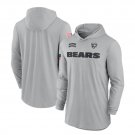 Men's Chicago Bears 2024 Salute to Service Lightweight Long Sleeve Hooded T-Shirt Gray