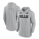 Men's Buffalo Bills 2024 Salute to Service Lightweight Long Sleeve Hooded T-Shirt Gray