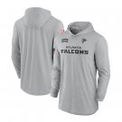Men's Atlanta Falcons 2024 Salute to Service Lightweight Long Sleeve Hooded T-Shirt Gray