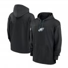 Men's Philadelphia Eagles Sideline Jersey Performance Pullover Hoodie Black Christmas Gift