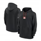 Men's Cincinnati Bengals Sideline Jersey Performance Pullover Hoodie Black Christmas Gift