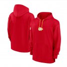 Men's Kansas City Chiefs Sideline Jersey Performance Pullover Hoodie Red Christmas Gift