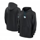 Men's Jacksonville Jaguars Sideline Jersey Performance Pullover Hoodie Black Christmas Gift