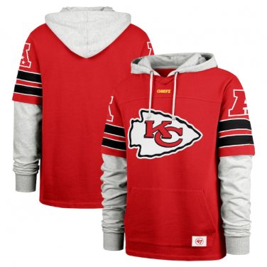 Kansas City Chiefs Double Header Blitz Cornerback Pullover Hoodie Red Gift