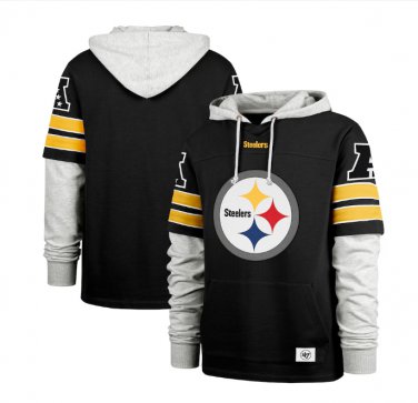 Pittsburgh Steelers Double Header Blitz Cornerback Pullover Hoodie Black Gift