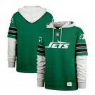 New York Jets Double Header Blitz Throwback Cornerback Pullover Hoodie Green Gift