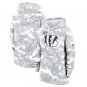 Cincinnati Bengals Women's 2024 Salute to Service Club Fleece Pullover Hoodie Arctic Camo Gift