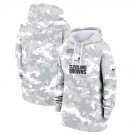 Cleveland Browns Women's 2024 Salute to Service Club Fleece Pullover Hoodie Arctic Camo Gift