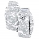 Miami Dolphins Women's 2024 Salute to Service Club Fleece Pullover Hoodie Arctic Camo Gift