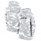 New York Jets Women's 2024 Salute to Service Club Fleece Pullover Hoodie Arctic Camo Gift