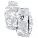 Chicago Bears Women's 2024 Salute to Service Club Fleece Pullover Hoodie Arctic Camo Gift