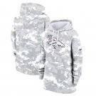 Denver Broncos Women's 2024 Salute to Service Club Fleece Pullover Hoodie Arctic Camo Gift