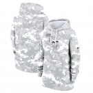 Minnesota Vikings Women's 2024 Salute to Service Club Fleece Pullover Hoodie Arctic Camo Gift