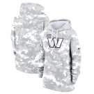 Washington Commanders Women's 2024 Salute to Service Club Fleece Pullover Hoodie Arctic Camo Gift