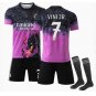 Vini Jr.  #7 Real Madrid 2025/26 Home Replica Player Jersey Purple & Black