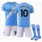 Jack Grealish #10 Manchester City Home Replica Player Jersey Light Blue