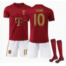 Sane #10 Bayern Munich Home Replica Player Jersey Red