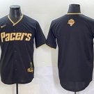 Men's Indiana Pacers Stitched Jersey Black Christmas Gift