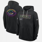 Men's Green Bay Packers 2025 Crucial Catch Sideline Standard Hoodie Black Christmas Gift