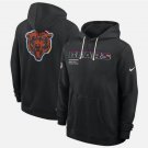 Men's Chicago Bears 2025 Crucial Catch Sideline Standard Hoodie Black Christmas Gift