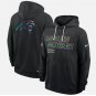 Men's Carolina Panthers 2025 Crucial Catch Sideline Standard Hoodie Black Christmas Gift