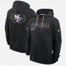 Men's San Francisco 49ers 2025 Crucial Catch Sideline Standard Hoodie Black Christmas Gift